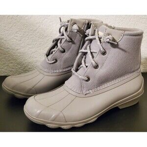 Sperry Women's Top Sider Syren Gulf Duck Ankle Boots Gray Size 6 - NEW W/O Box